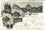 04643 Geithain Litho train station post office o 13.8.1899