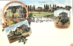 04683 Belgershain Bahnhof Litho *ca. 1900