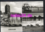 Stralsund Rügen dam bridge ships * around 1982