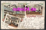 Dresden Schuetzenplatz 4 Litho Gasthof Trianon o 3.2.1902