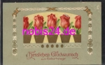 Tulip embossed card o 18.2.1909