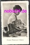 Back to school boy greeting card books o ca.1958