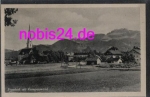 83112 Frasdorf mit Kampenwand und Kirche *ca.1950