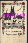 Regensburg Altes Gymnasium artist card o 1912
