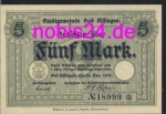 97688 Bad Kissingen  Emergency money 5 marks 1918