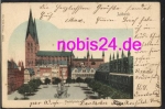 Lubeck Marktplatz mit Kirche o 17 2.1906