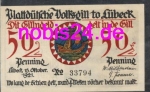 Lubeck emergency money fish woman 50 pfennigs around 1920