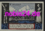 Luebeck emergency money  Types of fishermen 75 pfennigs around 1920