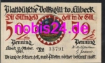 Lubeck emergency money Garnersfru 50 pfennigs around 1920