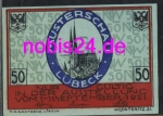 Lubeck emergency money sample show 50 pfennigs around 1920