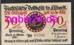 Luebeck emergency money Draeger 50 pfennigs around 1920
