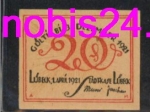 Lubeck emergency money 20 pfennigs around 1920