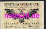 Lubeck emergency money eagle 50 pfennigs around 1920