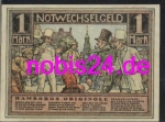 Hamburg emergency money 1 mark around 1920