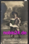First class boy with a bag of sugar satchel greeting card o 1915
