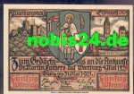 Eisenach city emergency money worth 50 pfennigs Luther's capture, 1921