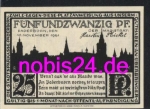 Paderborn emergency money 25 pfennigs 1921
