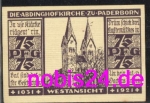 Paderborn emergency money 75 pfennigs 1921