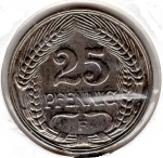 25 Pfennig 1909 F German Empire