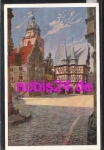 36304 Alsfeld Marktplatz artist card * around 1935
