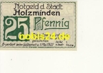 Holzminden emergency money 25 pfennigs 1922