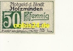 37603 Holzminden emergency money 50 pfennigs 1922