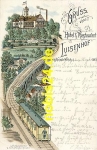 Weisser Hirsch Dresden Litho Gasthof o 1896