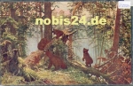 Bears play in the forest. Artist card sig. I. Schischkine * approx. 1930