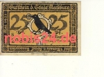 06217 Merseburg emergency money 25 pfennigs around 1921