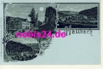 09526 Hallbach Gasthof Litho  Moonlight map * around 1900