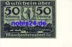 07589 Muenchenbernsdorf Emergency money 50 Pfennig around 1921