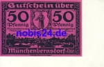 07589 Munchenbernsdorf Emergency money 50 Pfennig around 1921