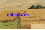 Woman in the Cornfield Artist card Mailick * around 1900  Mailick * around 1900 Pinholes