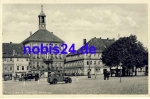 01877 Bischofswerda market town hall postcard *around 1930