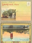 Massachusetts Lawrence Mass. Souvenir folder with 24 views, around 1920