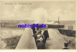 Warnemuende Auf der Mole Sturm *ca.1920
