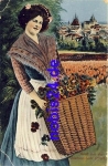 Erfurt flower woman flower city Artist card o 1926