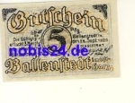 06493 Ballenstedt emergency money 5 pfennigs around 1920