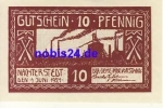 06469 Nachterstedt emergency money 10 pfennigs around 1920