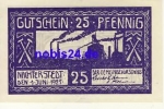 06469 Nachterstedt emergency money 25 pfennigs around 1920