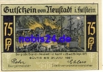 23730 Neustadt Holstein Notgeld 75 Pfennige um 1920