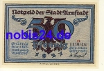 99310 Arnstadt emergency money 50 pfennigs around 1920