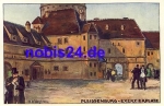 Leipzig International Building Exhibition Pleissenburg artist card o 1913