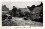 01819 Berggiesshübel main street with pharmacy Flood disaster July 8th, 1928