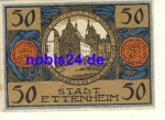 77955 Ettenheim emergency money 50 pfennigs around 1920