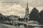 01689 Weinböhla, Kirche u. unterer Gasthof o 24.6.1911