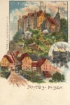 01683 Nossen Schloss Künstlerkarte * ca. 1900