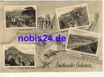 01814 Saxon Switzerland with map illustration o 1960