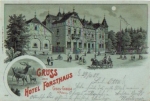 01827 Gross-Graupa Hotel Forsthaus  Moonlight lithograph o March 30, 1907