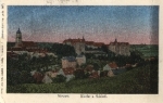 01683 Nossen, Kirche und Schloss, Luna-AK o 5.5.1927